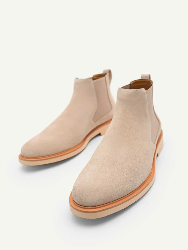 beige_leather_ankle_boots_1.webp Beige Leather Ankle Boots<PEDRO Clearance