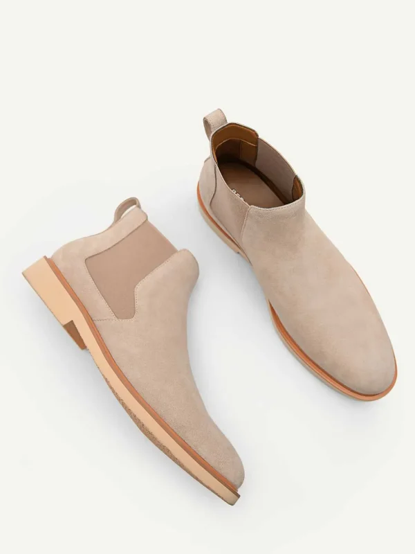 beige_leather_ankle_boots_2.webp Beige Leather Ankle Boots<PEDRO Clearance