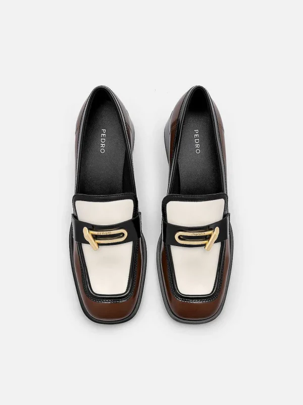 Brie Leather Heel Loafers<PEDRO Clearance