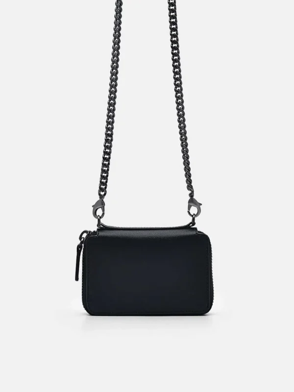 Chain Leather Wallet<PEDRO Fashion