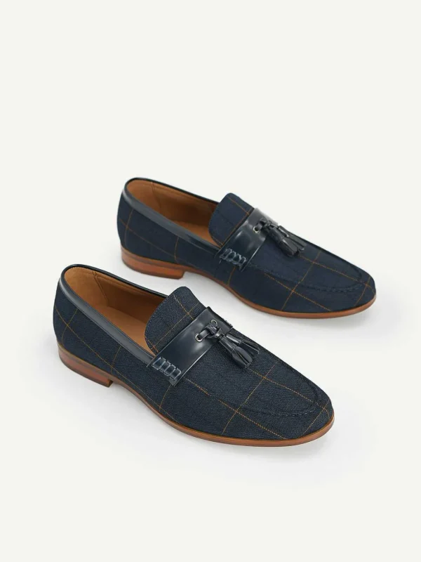 Checkered Tasselled Loafers<PEDRO Clearance
