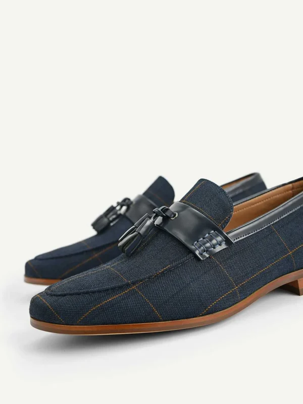 Checkered Tasselled Loafers<PEDRO Clearance