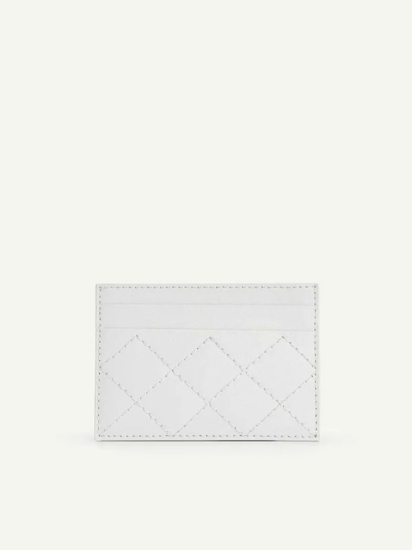 Cris-Cross Pattern Leather Cardholder<PEDRO Best