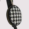 Dilone Houndstooth Double Flap Shoulder Bag<PEDRO Hot