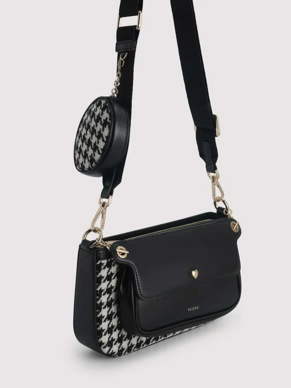 dilone_houndstooth_double_2-2.webp Dilone Houndstooth Double Flap Shoulder Bag<PEDRO Hot
