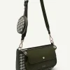 Dilone Houndstooth Double Flap Shoulder Bag<PEDRO Sale