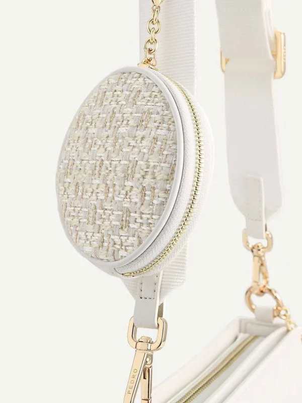dilone_houndstooth_double_8.webp Dilone Houndstooth Double Flap Shoulder Bag<PEDRO Best Sale