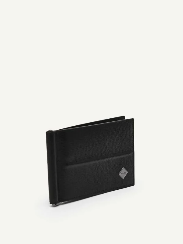 Embossed Leather Bi-Fold Money Clip<PEDRO Cheap