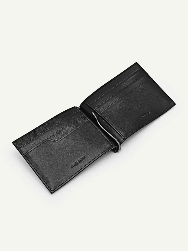 Embossed Leather Bi-Fold Money Clip<PEDRO Cheap