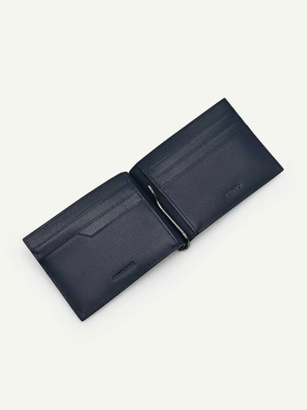 embossed_leather_bifold_m_3.webp Embossed Leather Bi-Fold Money Clip<PEDRO Hot
