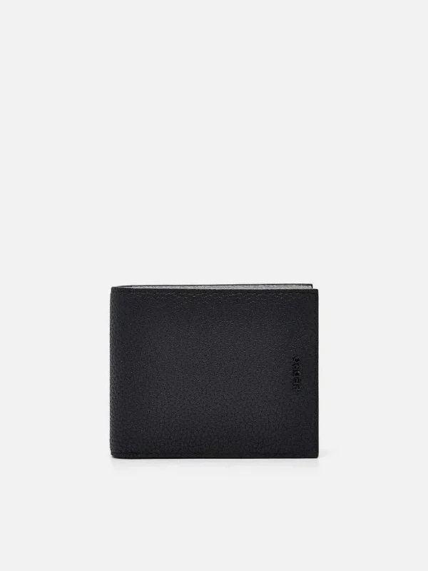 embossed_leather_bifold_w_3-1.webp Embossed Leather Bi-Fold Wallet With Coin Pouch<PEDRO Sale