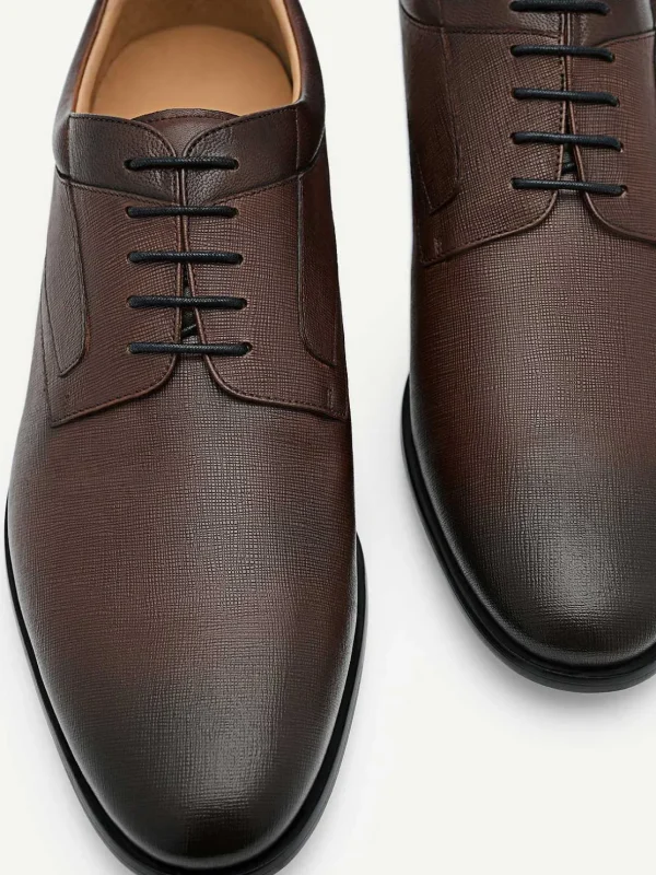 Embossed Leather Derby Shoes<PEDRO Outlet