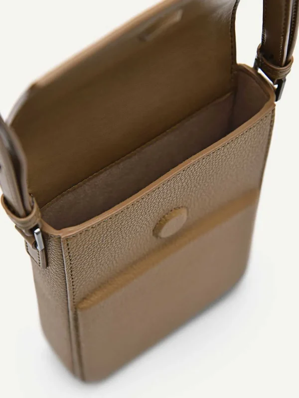 embossed_leather_phone_po_3.webp Embossed Leather Phone Pouch<PEDRO Clearance