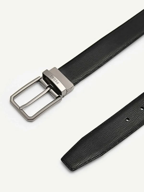 embossed_leather_reversib_1-5.webp Embossed Leather Reversible Pin Belt<PEDRO Shop