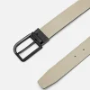 Embossed Leather Reversible Pin Belt<PEDRO Store