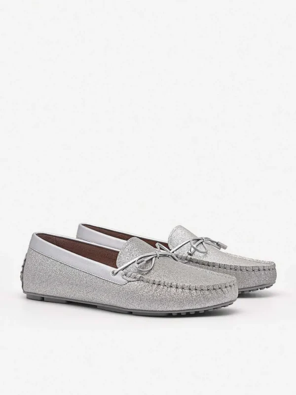 glitter_bow_driving_shoes_1.webp Glitter Bow Driving Shoes<PEDRO Hot