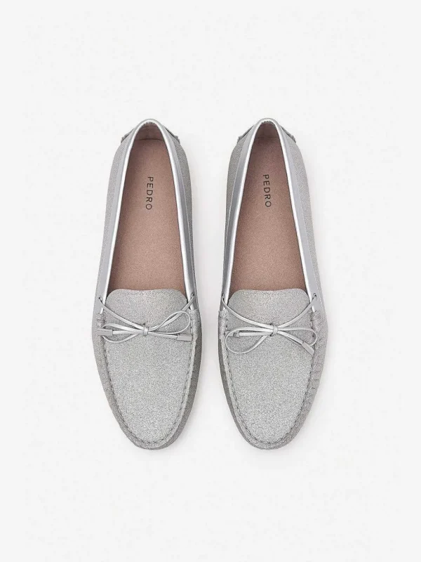 glitter_bow_driving_shoes_3.webp Glitter Bow Driving Shoes<PEDRO Hot