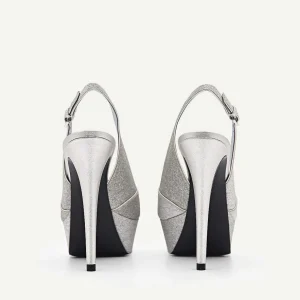 Glitter Slingback Heel Sandals<PEDRO Clearance