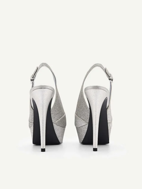 glitter_slingback_heel_sa_0.webp Glitter Slingback Heel Sandals<PEDRO Clearance