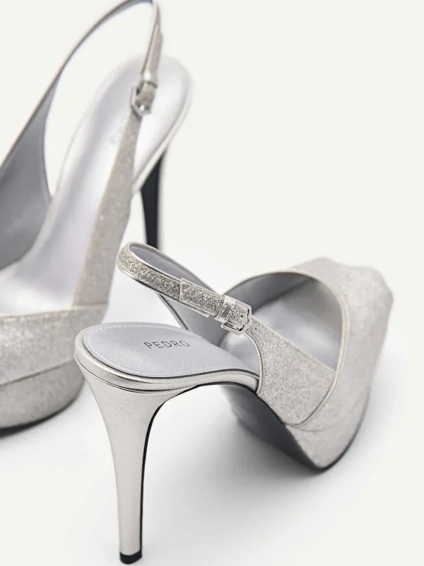glitter_slingback_heel_sa_2.webp Glitter Slingback Heel Sandals<PEDRO Clearance
