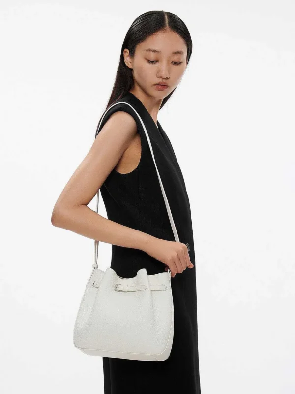 Helix Leather Bucket Bag<PEDRO Store