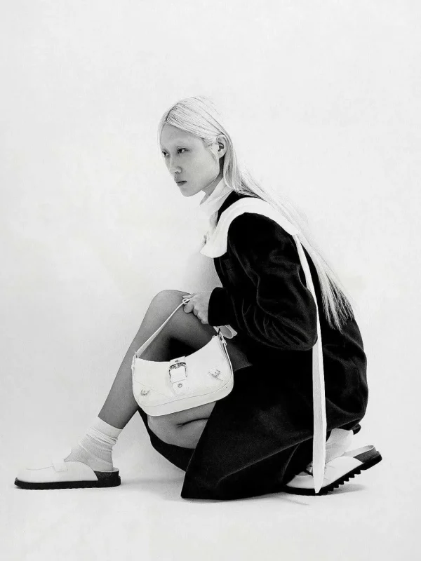 Helix Leather Shoulder Bag<PEDRO Shop