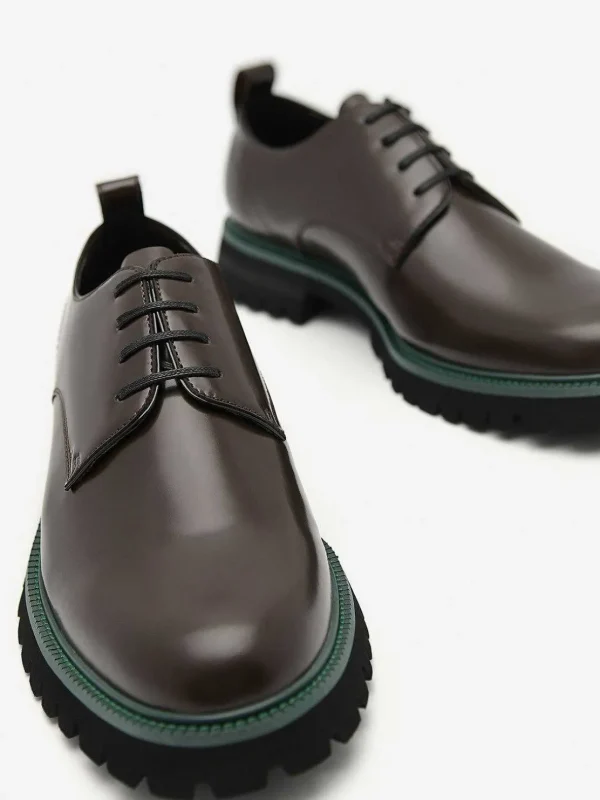 Hendrix Leather Derby Shoes<PEDRO Online