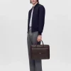 Henry Textured Leather Briefcase<PEDRO Cheap