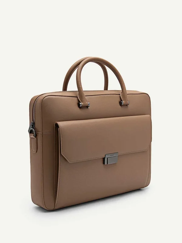 Henry Textured Leather Briefcase<PEDRO Sale