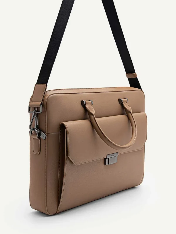 Henry Textured Leather Briefcase<PEDRO Sale