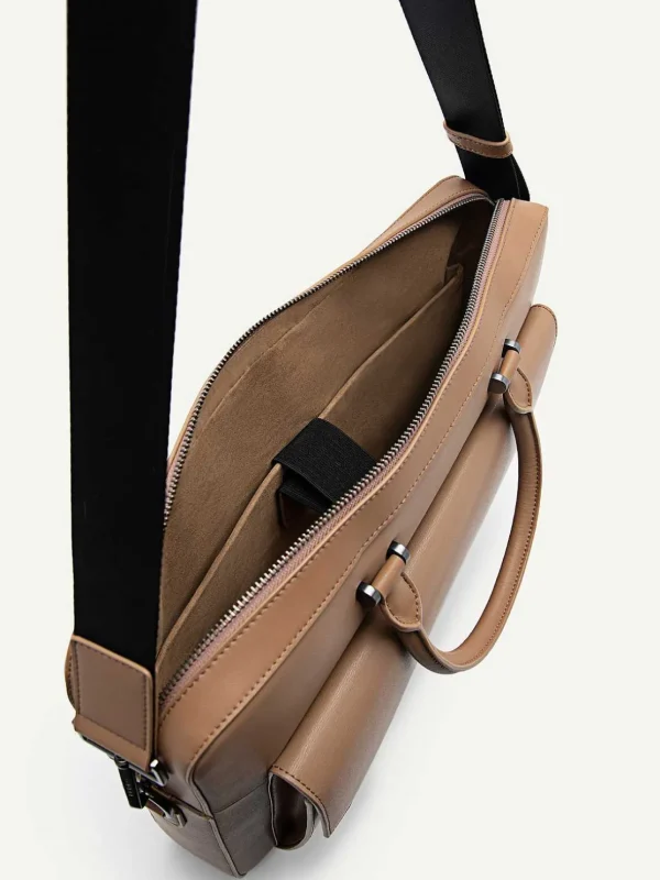Henry Textured Leather Briefcase<PEDRO Sale