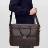 Henry Textured Leather Briefcase<PEDRO Cheap