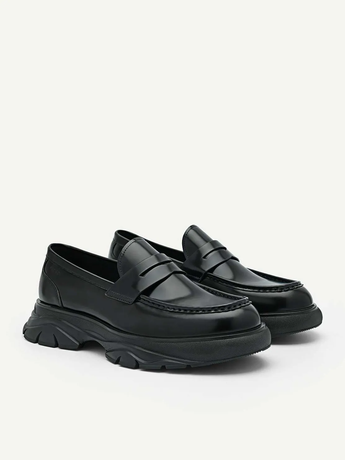 Hybrix Leather Penny Loafers<PEDRO Best Sale