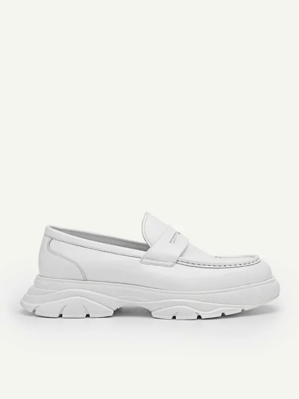 hybrix_leather_penny_loaf_0.webp Hybrix Leather Penny Loafers<PEDRO Best