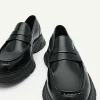 Hybrix Leather Penny Loafers<PEDRO Best Sale