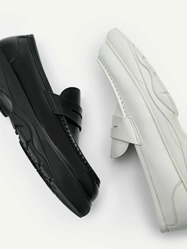 Hybrix Leather Penny Loafers<PEDRO Best Sale