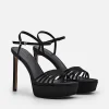 Iza Fabric Platform Heel Sandals<PEDRO Cheap