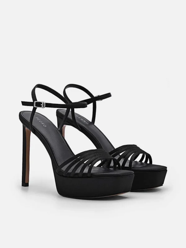 Iza Fabric Platform Heel Sandals<PEDRO Cheap