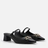 Jean Leather Heel Mules<PEDRO Hot