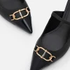 Jean Leather Heel Mules<PEDRO Hot