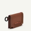 Leather Bi-Fold Card Holder With Key Ring<PEDRO Fashion