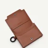 Leather Bi-Fold Card Holder With Key Ring<PEDRO Fashion