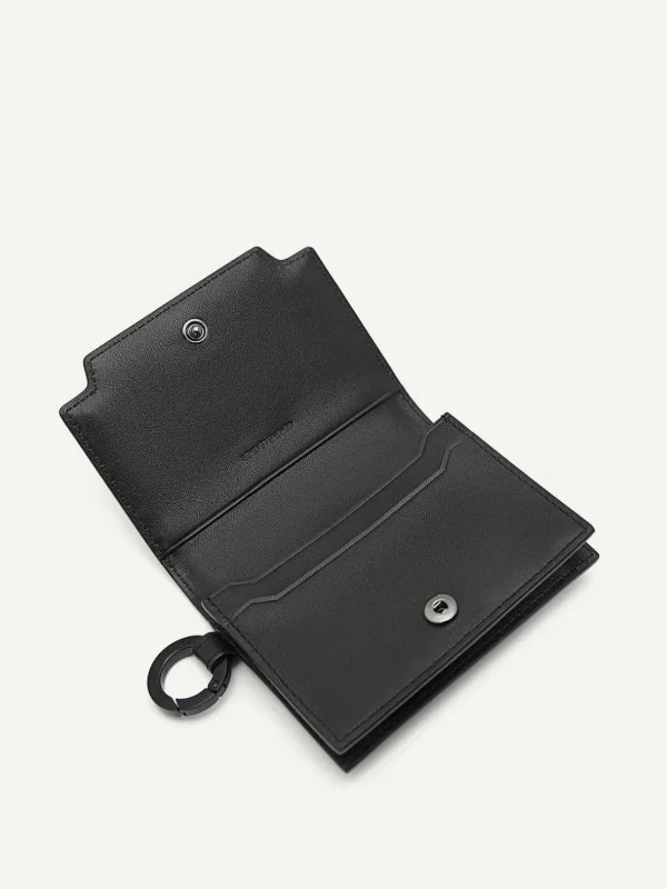 leather_bifold_card_holde_3-6.webp Leather Bi-Fold Card Holder With Key Ring<PEDRO Cheap