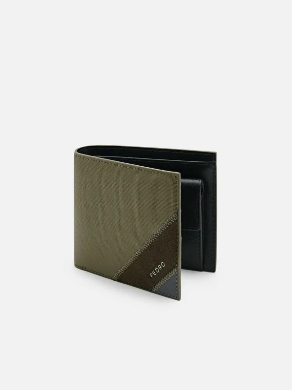 Leather Bi-Fold Coin Wallet<PEDRO Hot