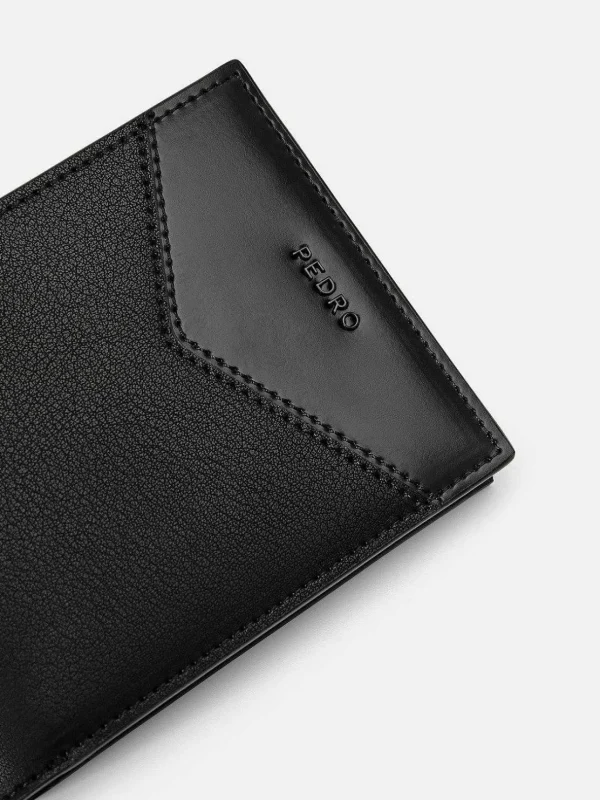 Leather Bi-Fold Coin Wallet<PEDRO Fashion