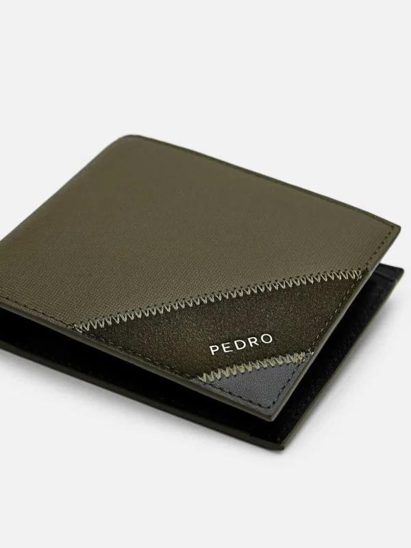 Leather Bi-Fold Coin Wallet<PEDRO Hot