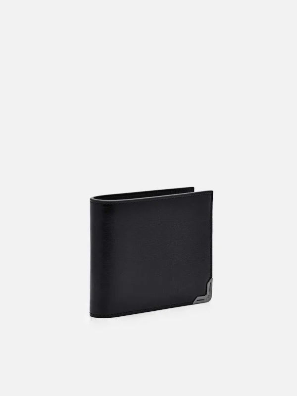 Leather Bi-Fold Flip Wallet<PEDRO Sale