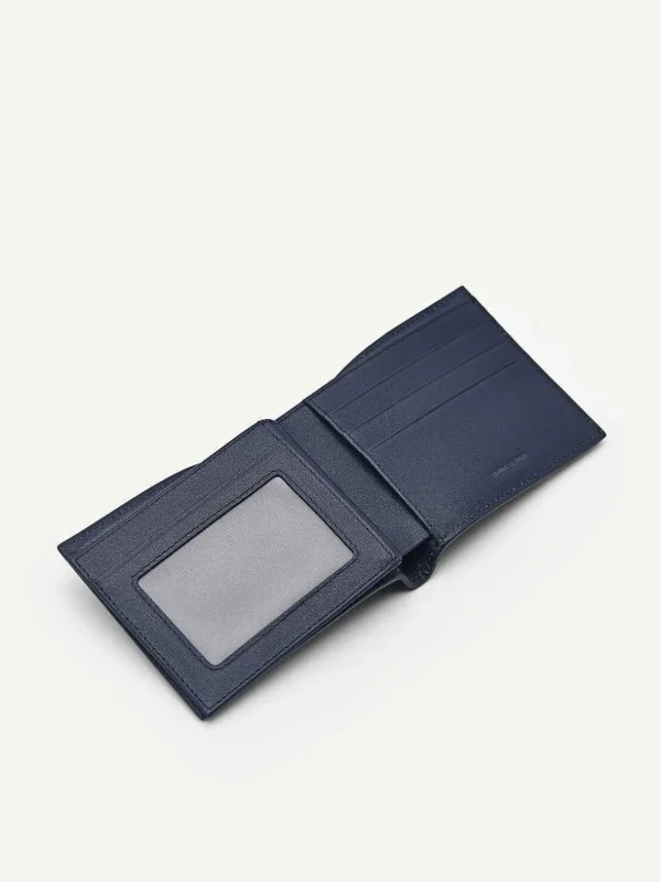Leather Bi-Fold Flip Wallet<PEDRO Sale