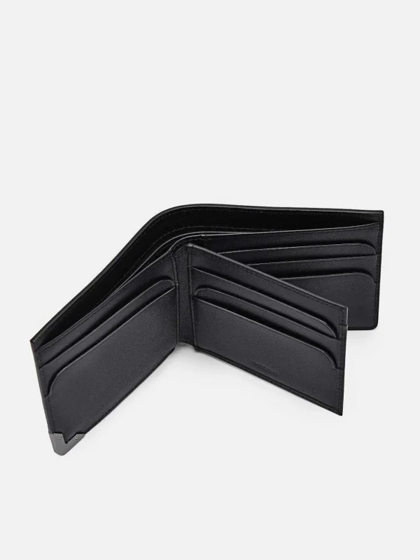 Leather Bi-Fold Flip Wallet<PEDRO Sale