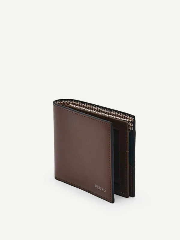 Leather Bi-Fold Flip Wallet<PEDRO Cheap